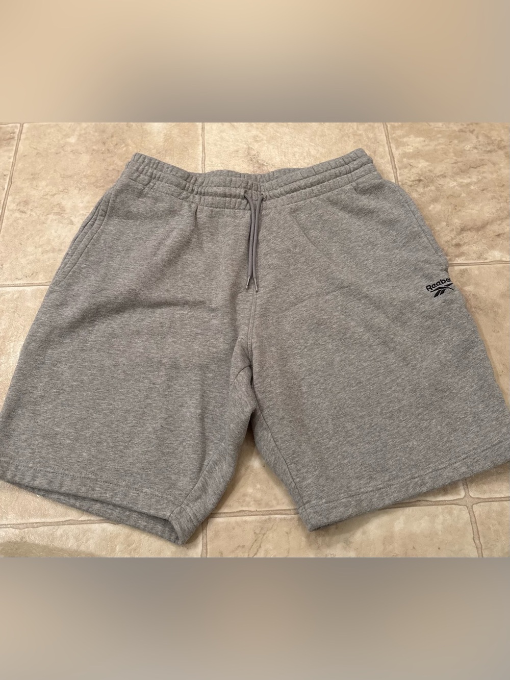 Reebok Men's Gray Athletic Drawstring Shorts